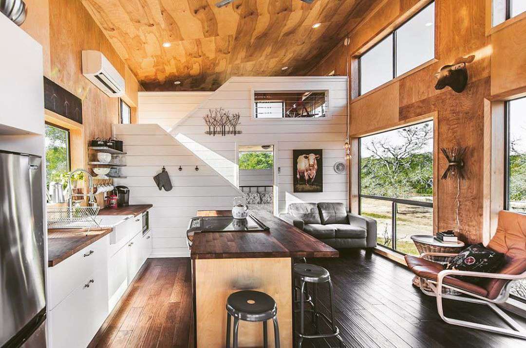 Tiny House mit offenem Grundriss