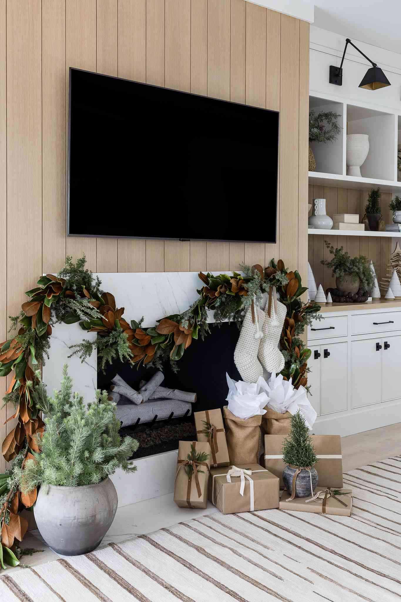 moderne weihnachtsgirlande ideen