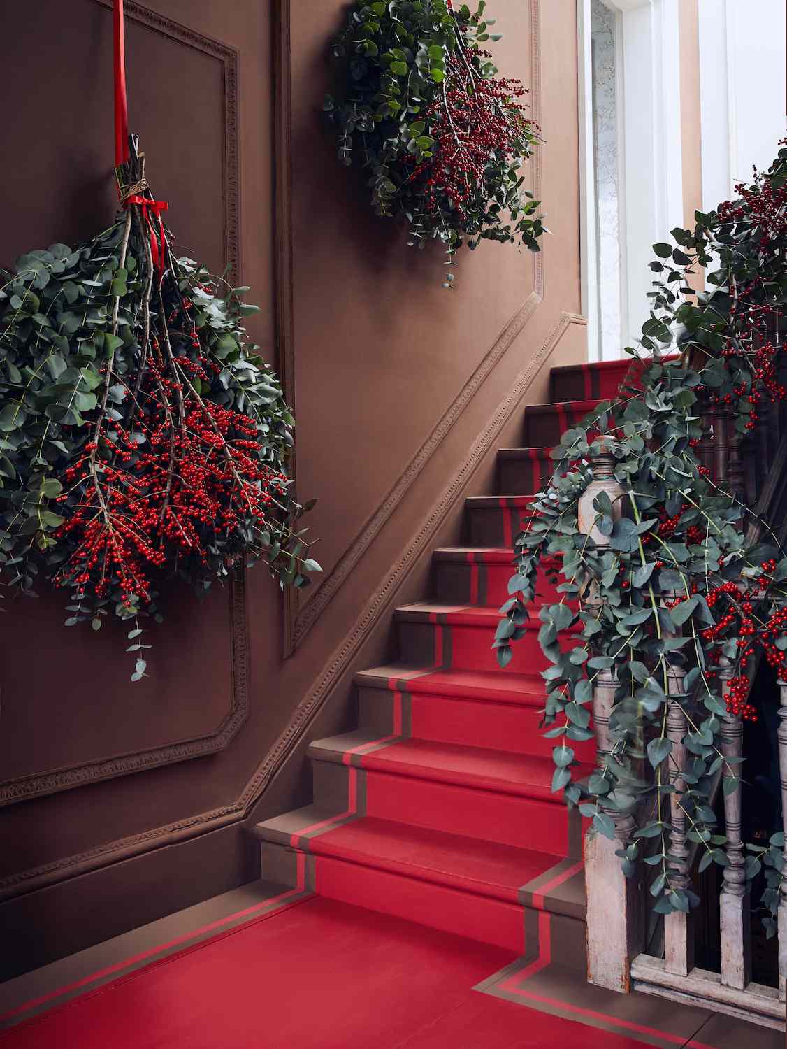 einfache Eukalyptus-Girlanden-Ideen für Weihnachten