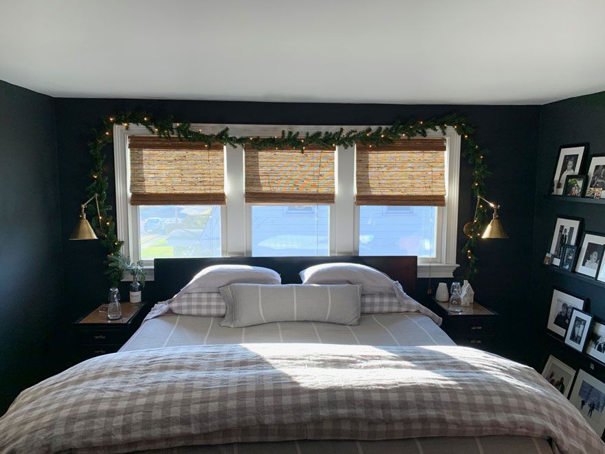 diy beleuchtete weihnachtsgirlande ideen für schlafzimmer