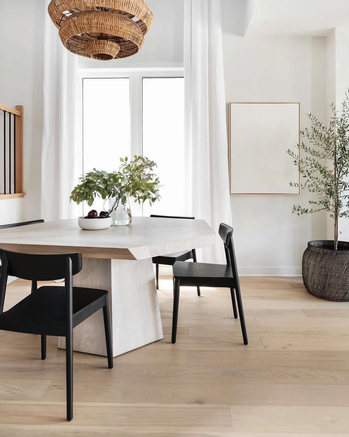 modernes mediterranes Esszimmer