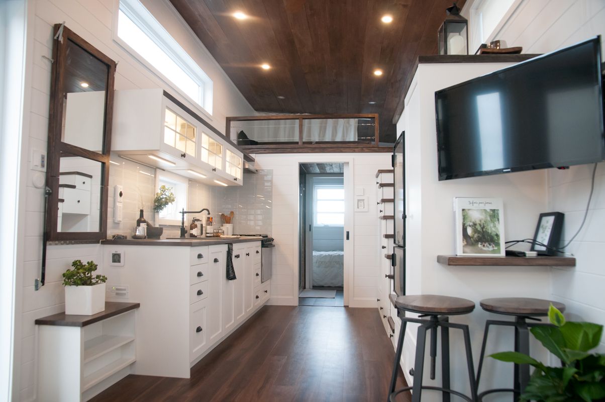 Minimalistisches Tiny House Interieur