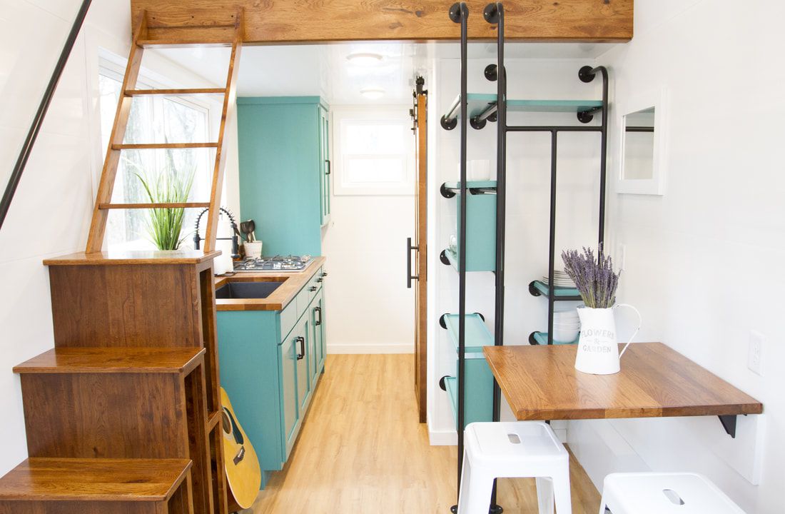 Das Innere des Nash Tiny House in Ohio