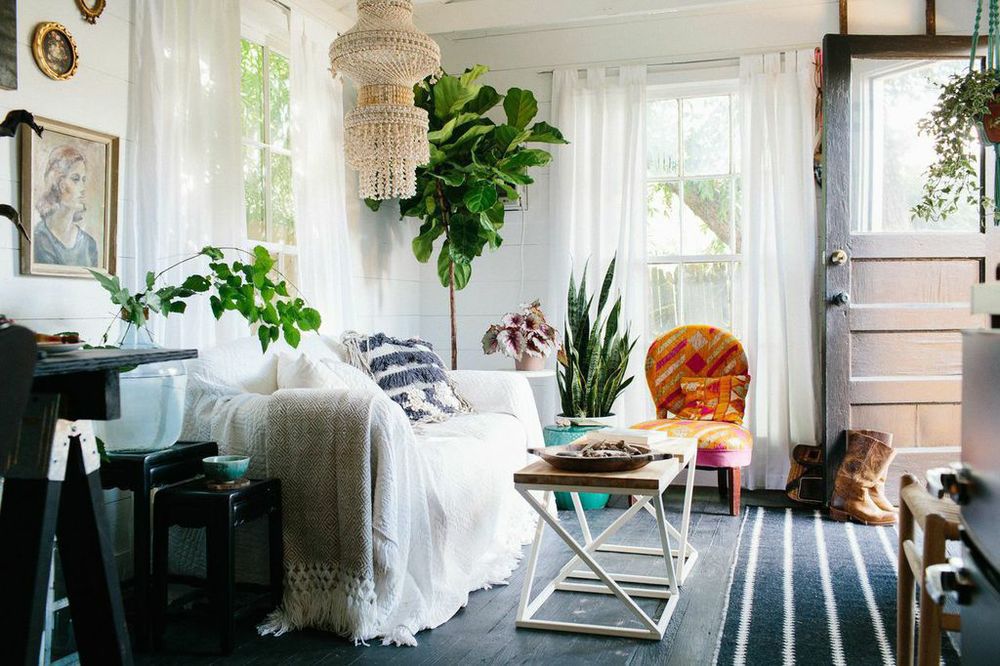 Boho Hinterhof Rückzugsort Winziges Haus