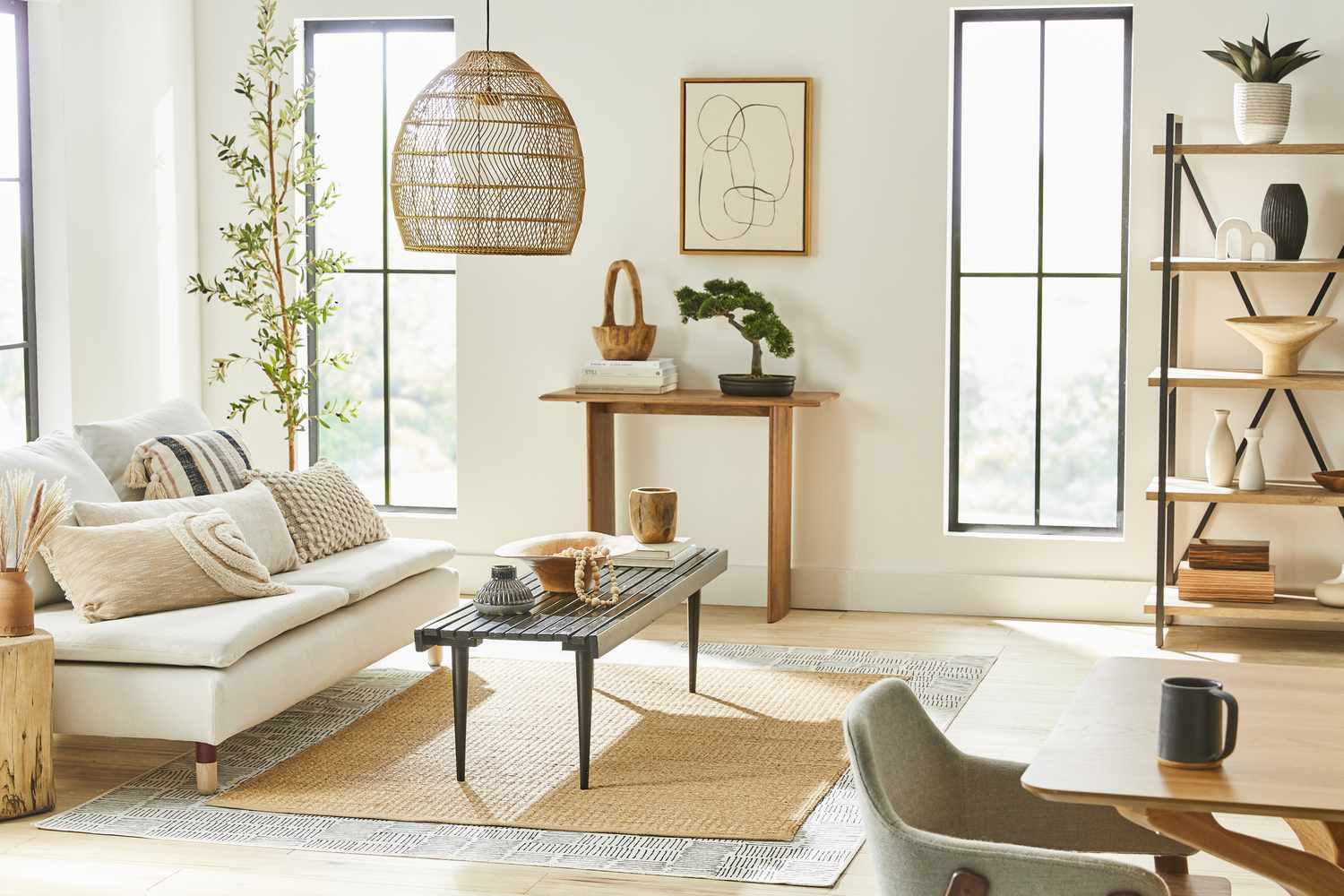 Alles, was Sie über Japandi Interior Design wissen müssen 2 Eine Inneneinrichtung mit Japandi-Design-Elementen