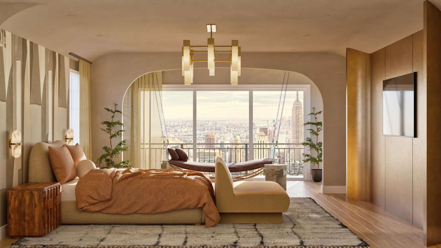 moderne rosa schlafzimmer ideen