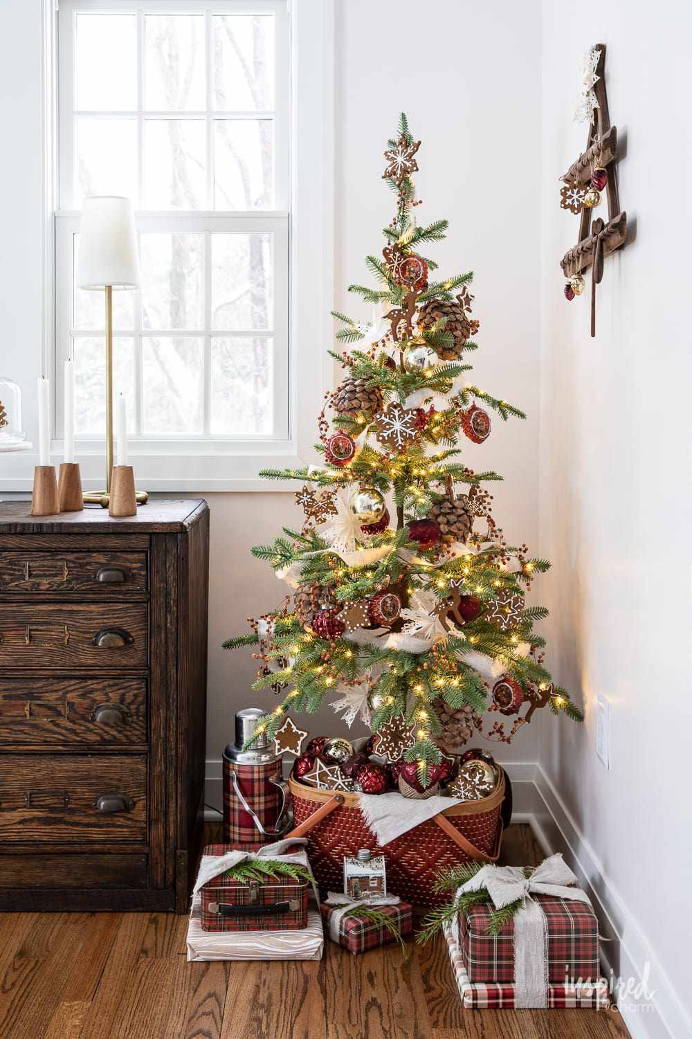 rustikaler Lebkuchen-Weihnachtsbaum