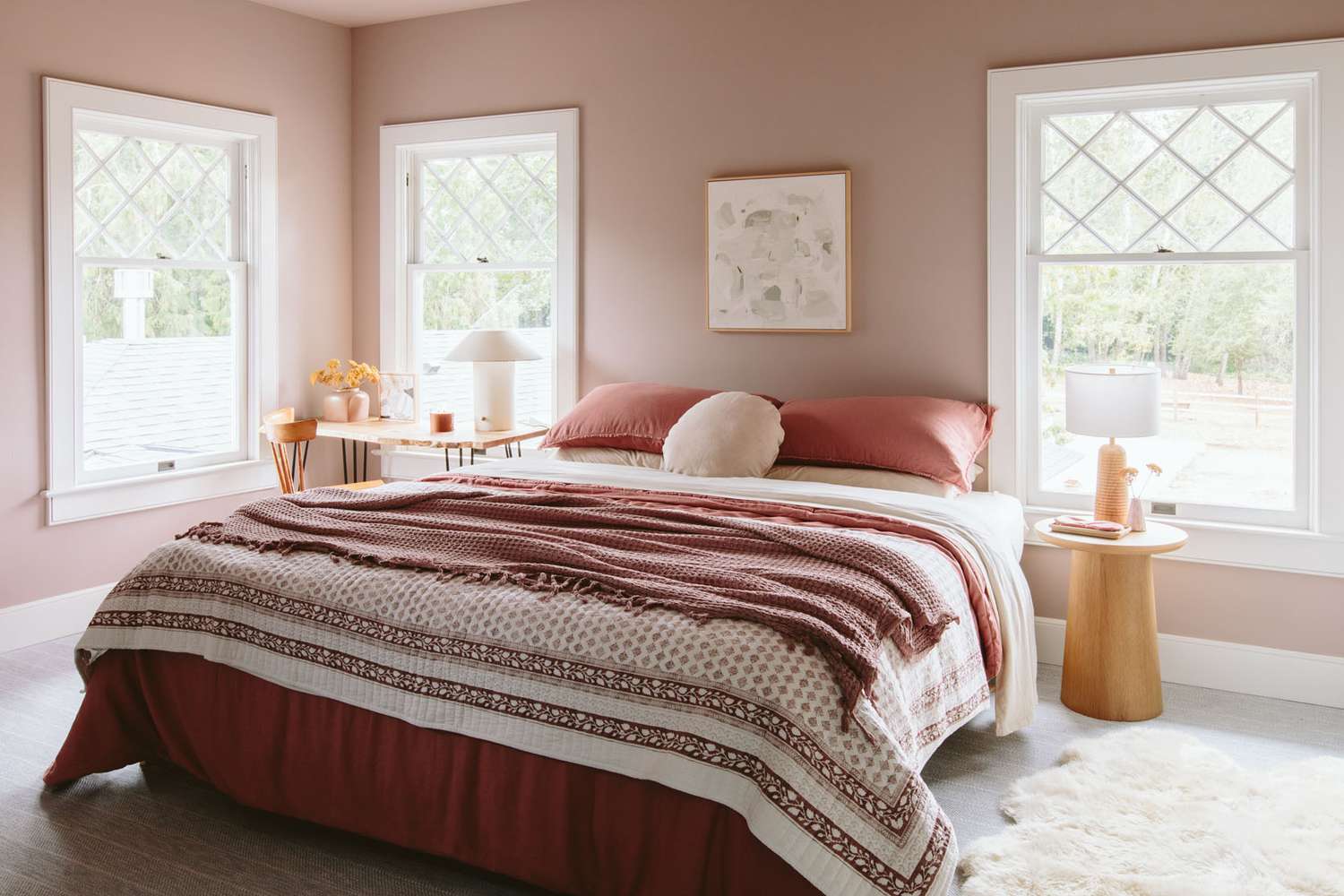 weiches und plüschiges schafsfell teppich schlafzimmer teppiche ideen