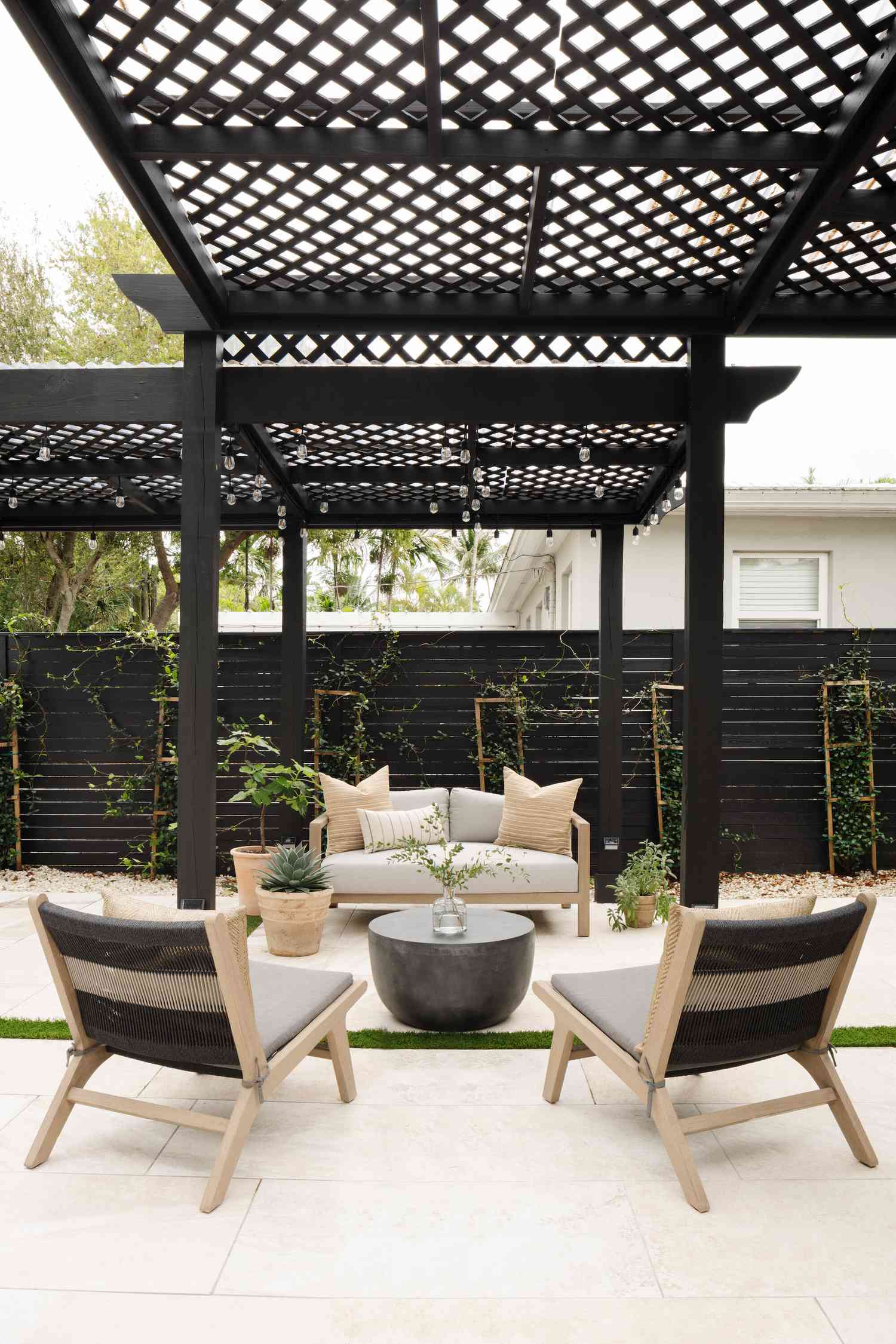 coole launische Hinterhofpergola und Fechten Ideen
