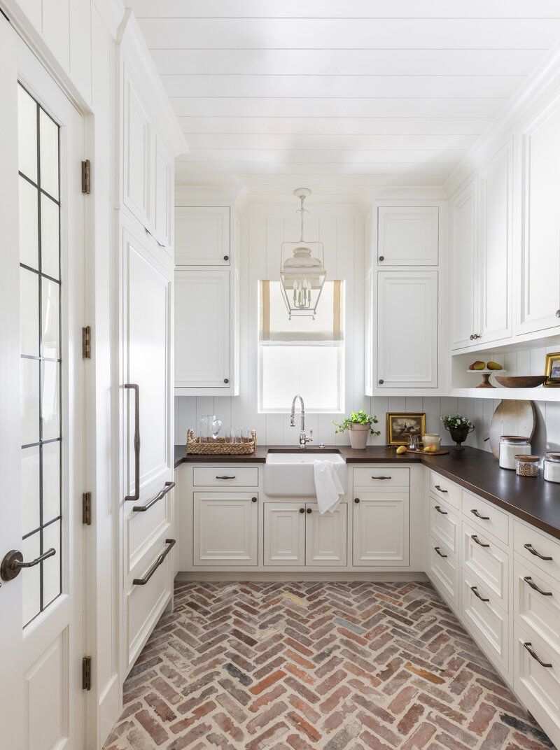 farmhouse lantern over kitchen sink