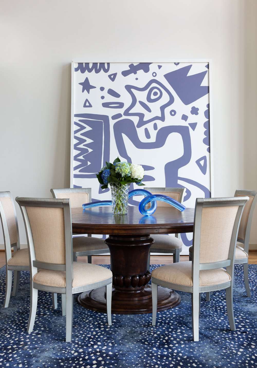 blaues Wohnzimmer