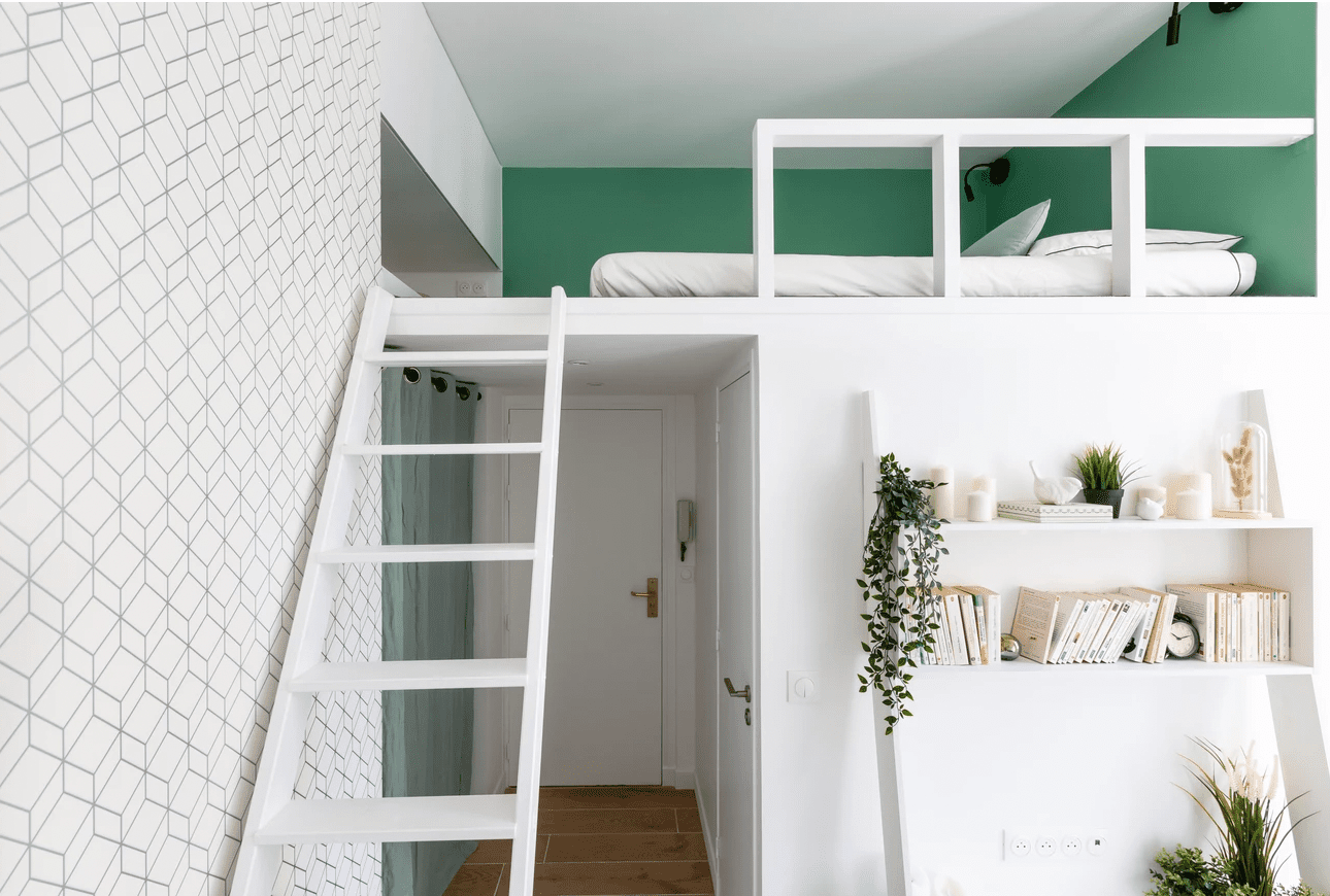 Ideen für ein Hochbett in einem kleinen Schlafzimmer