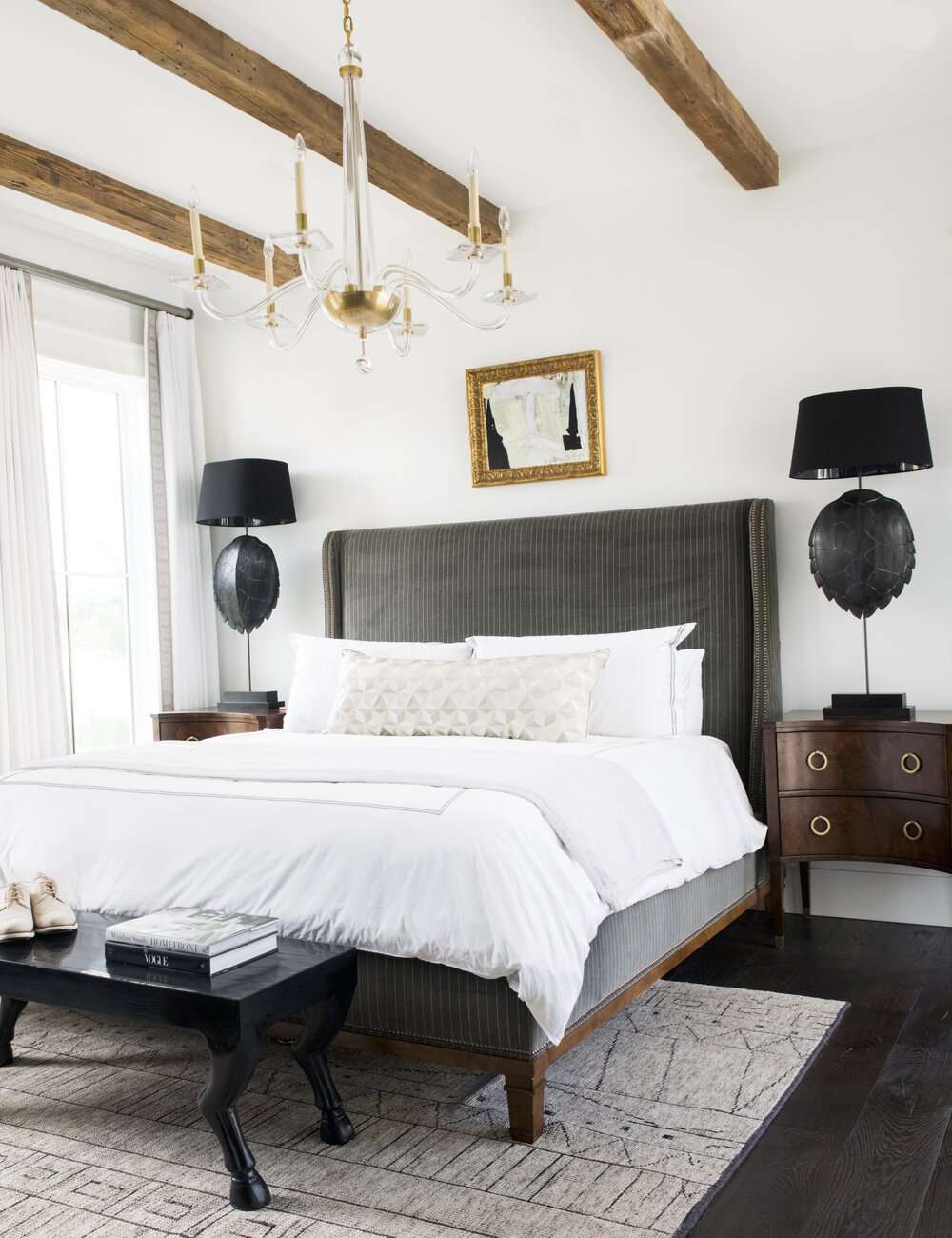 Schlafzimmer Teppiche Ideen Kontraste Boden