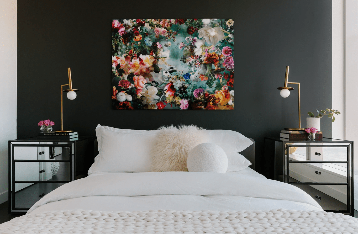 bunte florale Kunst