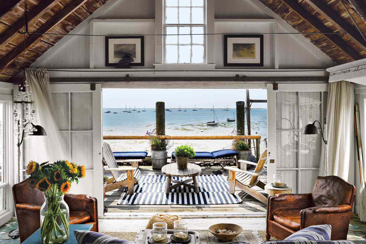 15 Strand-Cottage-Dekorationsideen voller Küstencharme 2 Strandhütten-Dekor