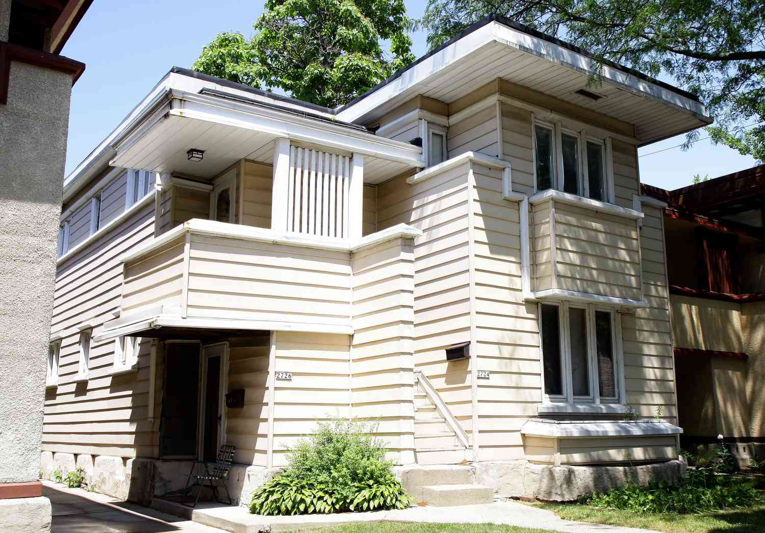 Frank Lloyd Wright entwarf vor der Restaurierung eine Maisonette-Wohnung in Milwaukee, Wisconsin