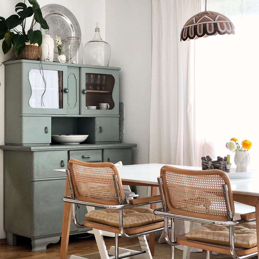 Sideboard-Dekorideen im Vintage-Stil