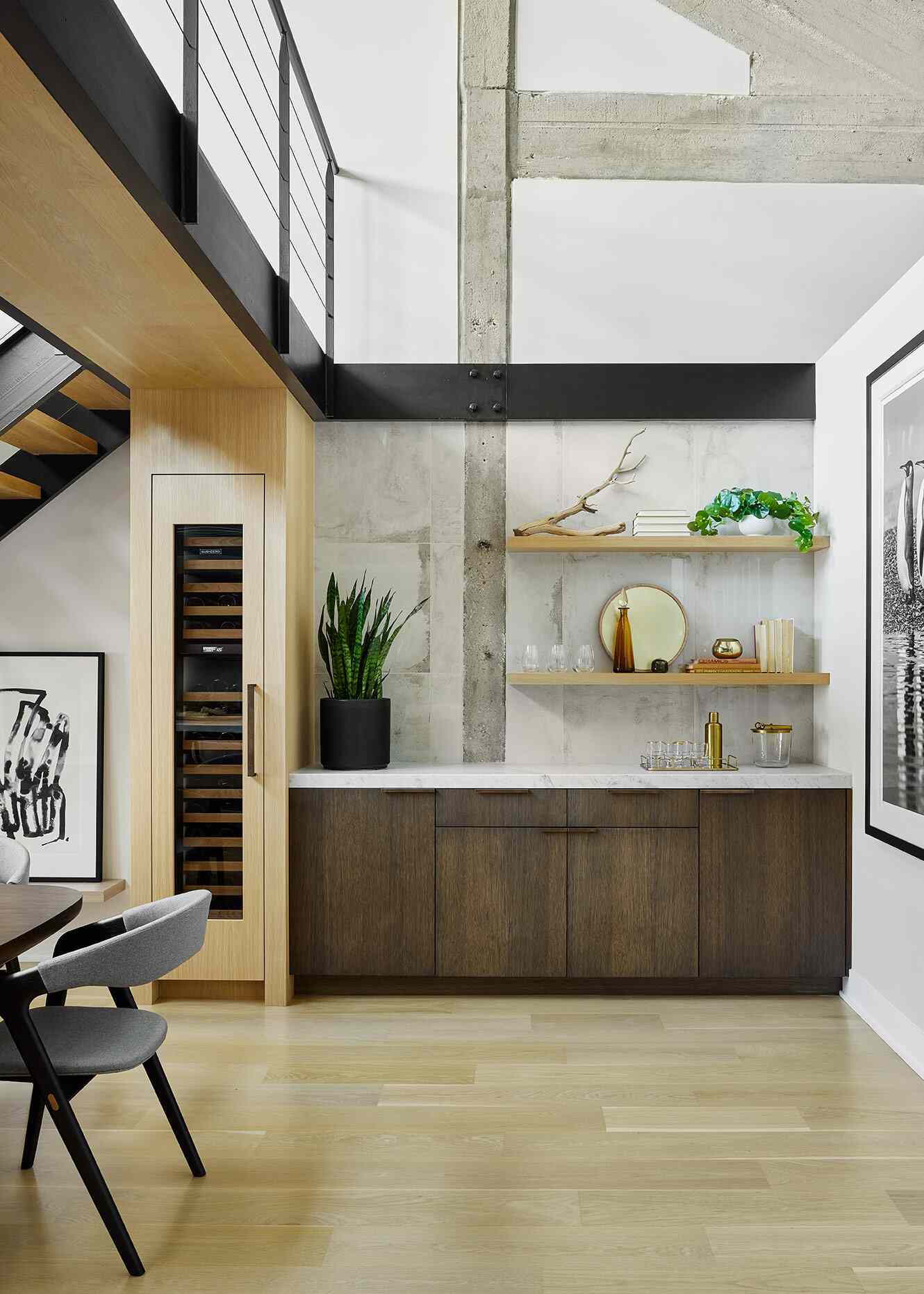Sideboard-Dekorideen eingebaut