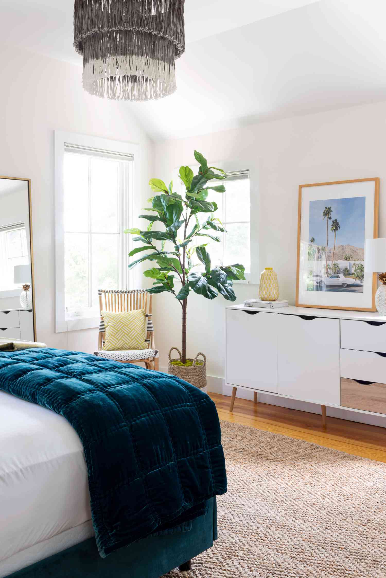 Sideboard-Dekorideen Schlafzimmer