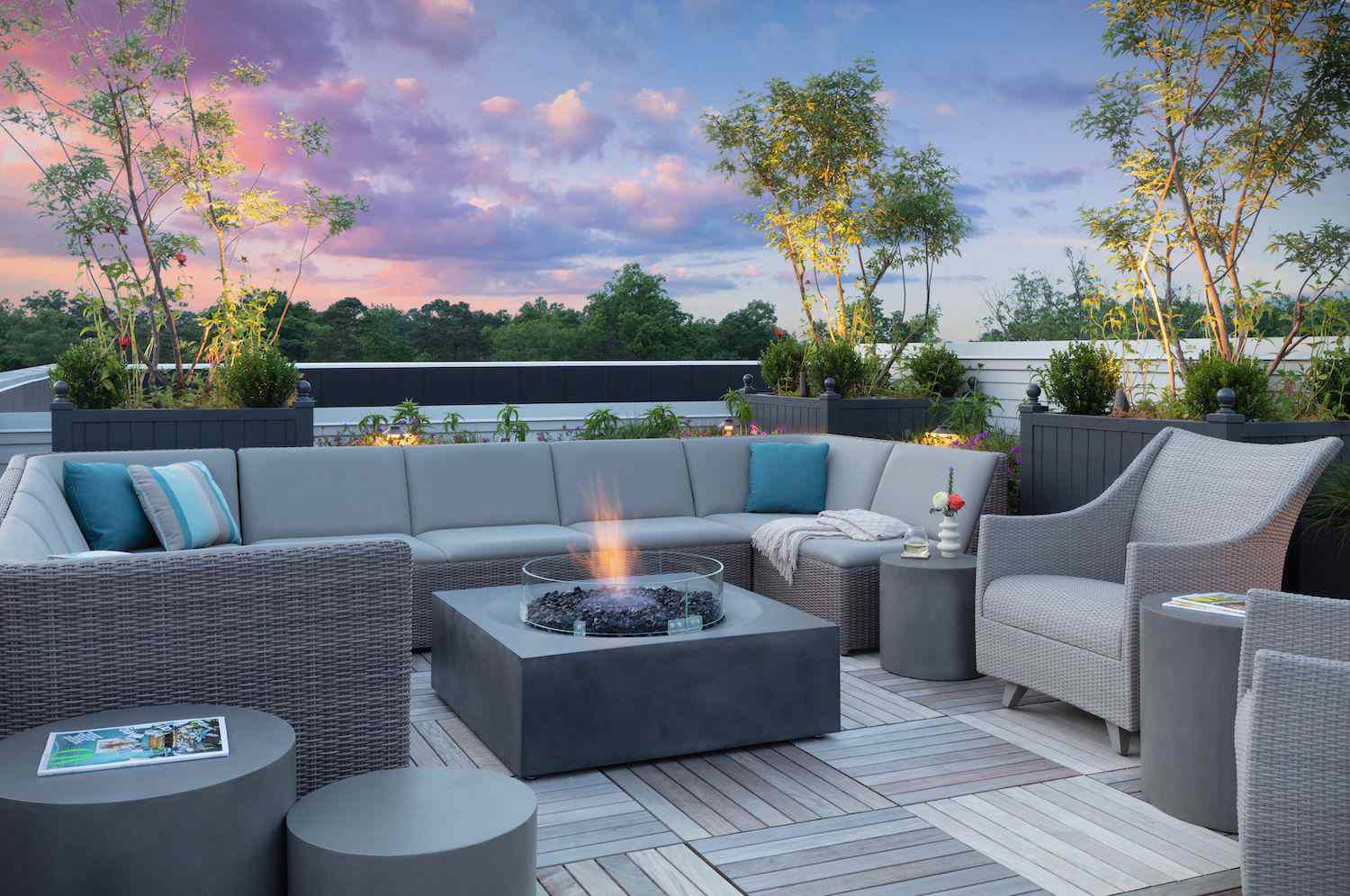 large fire pit seating ideas