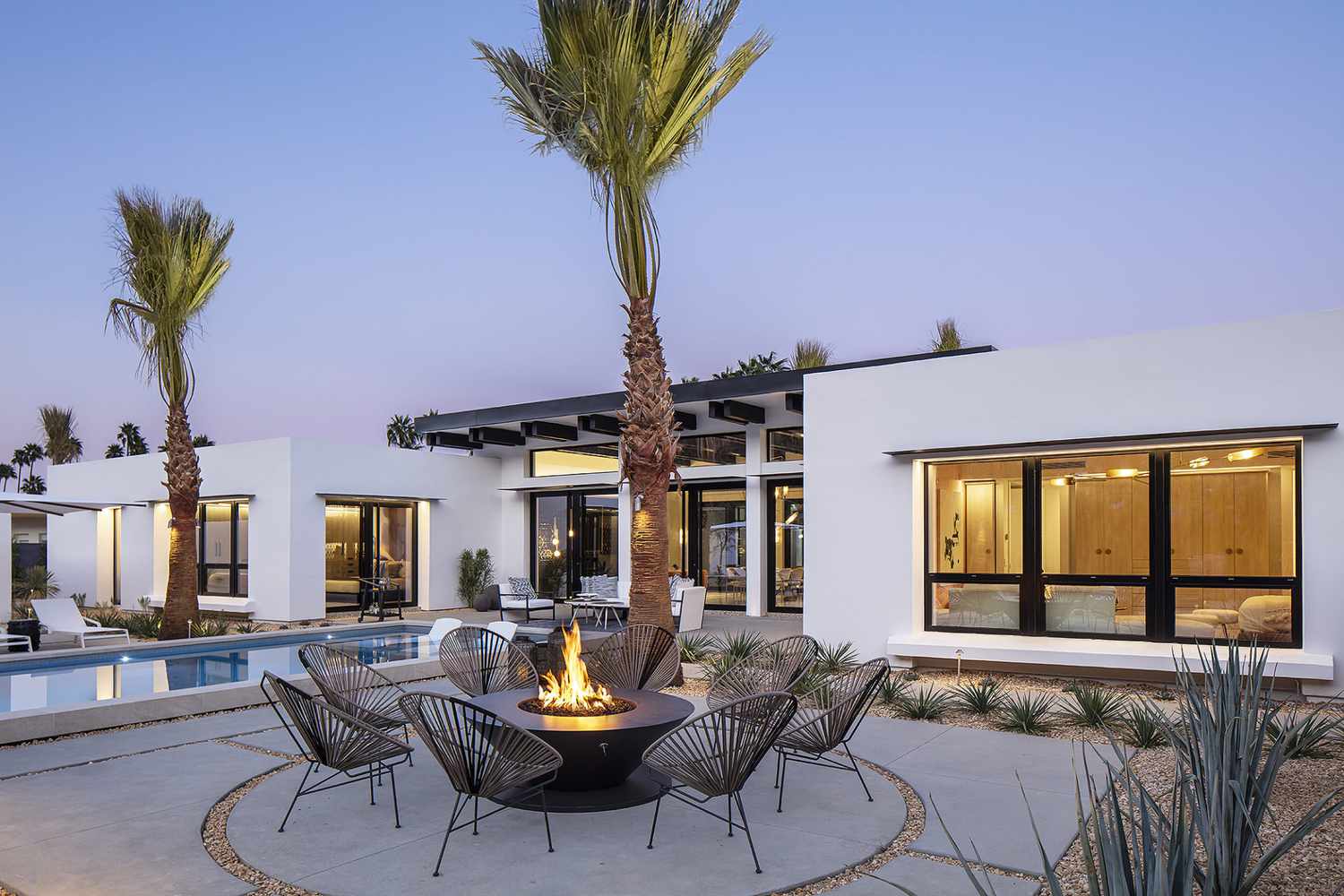 modern fire pit patio ideas