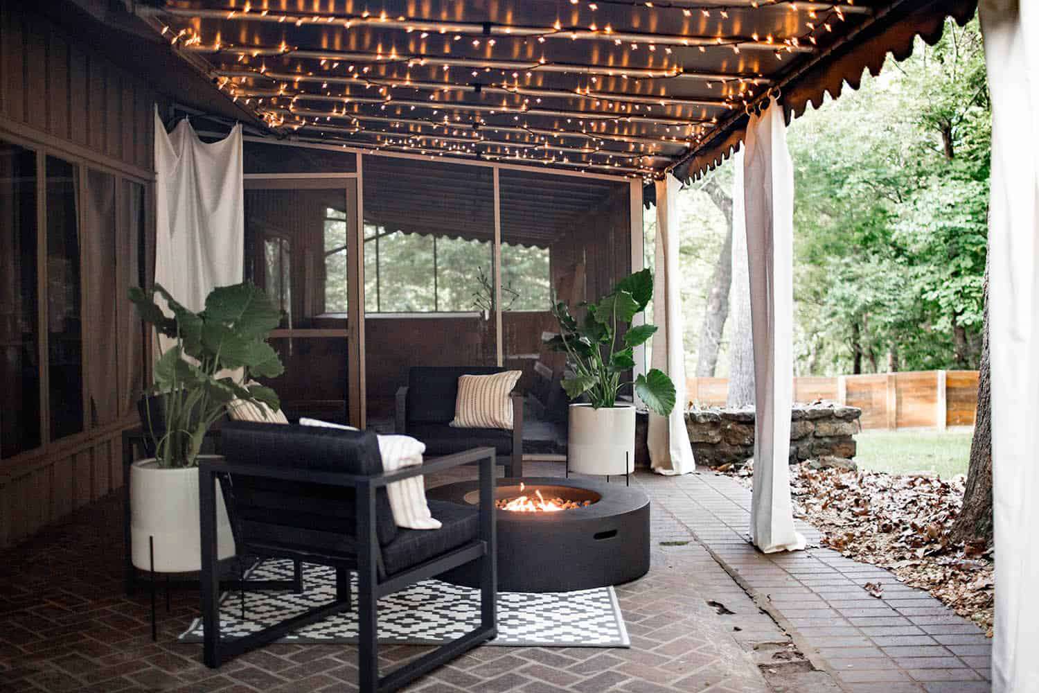 back patio fire pit ideas