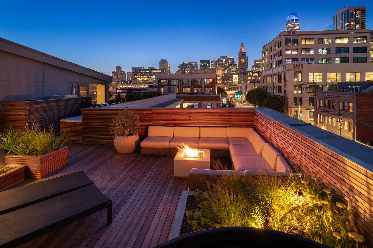 rooftop fire pit ideas