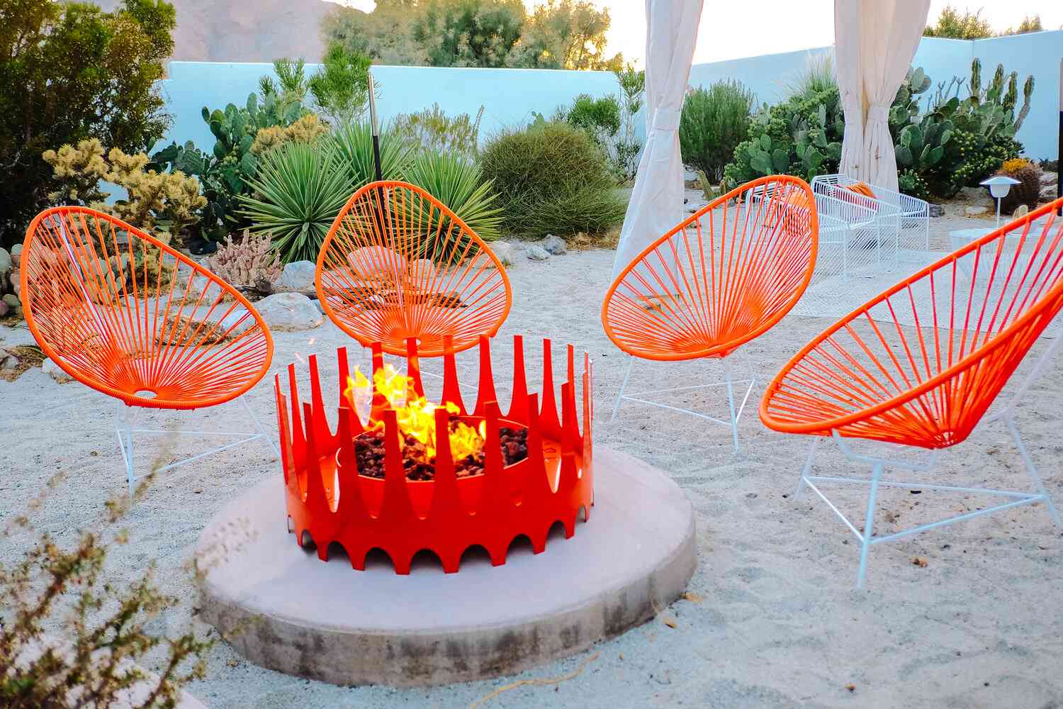 midcentury modern fire pit ideas