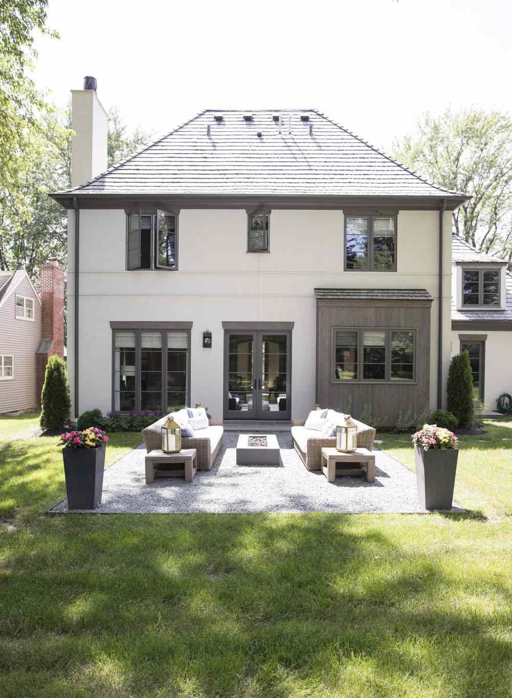 fire pit patio layout ideas