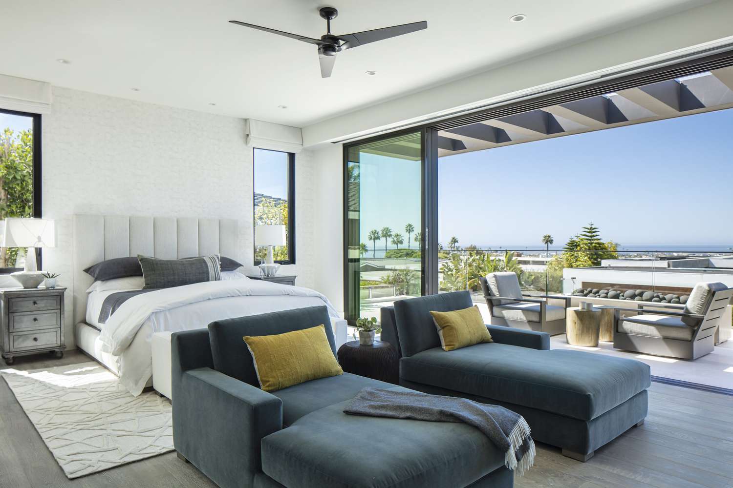 bedroom terrace fire pit ideas