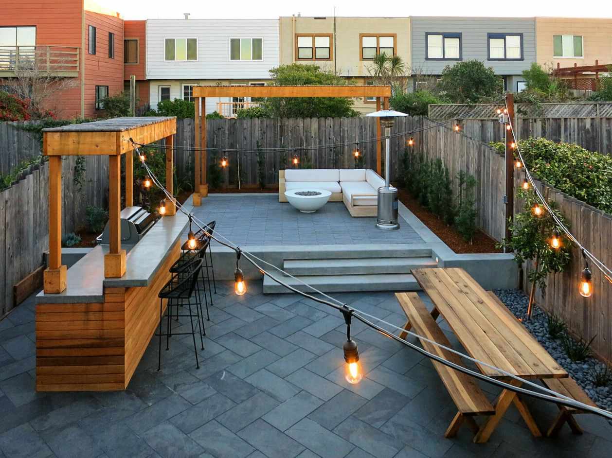 corner fire pit ideas
