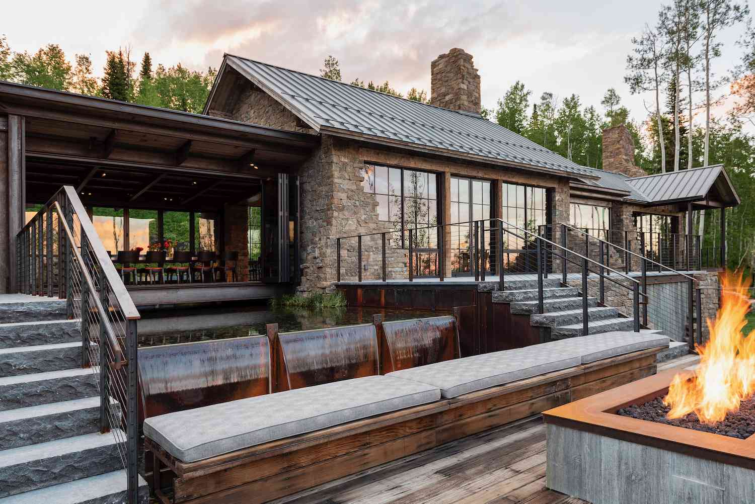 rustic chic fire pit ideas