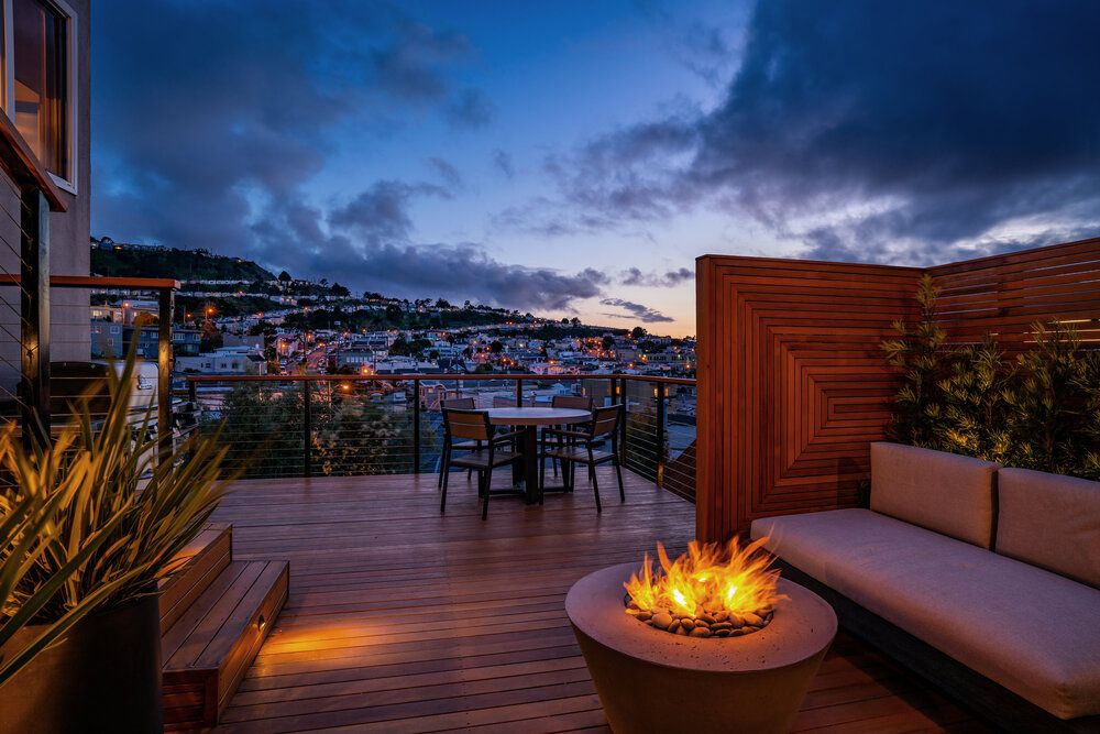 rooftop fire pit ideas