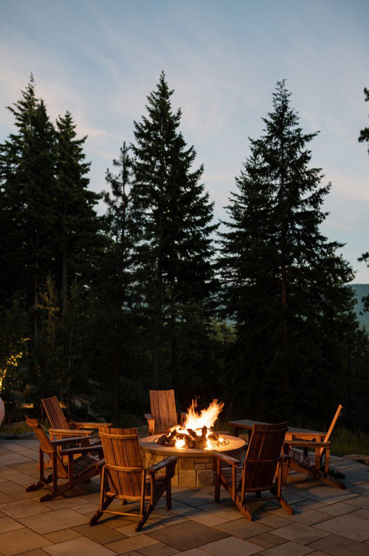 round fire pit ideas