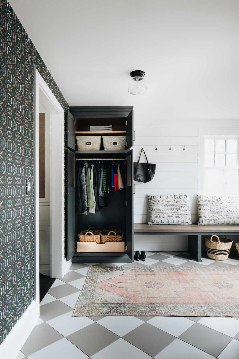 Ideen für Mudroom-Aufbewahrungsschränke