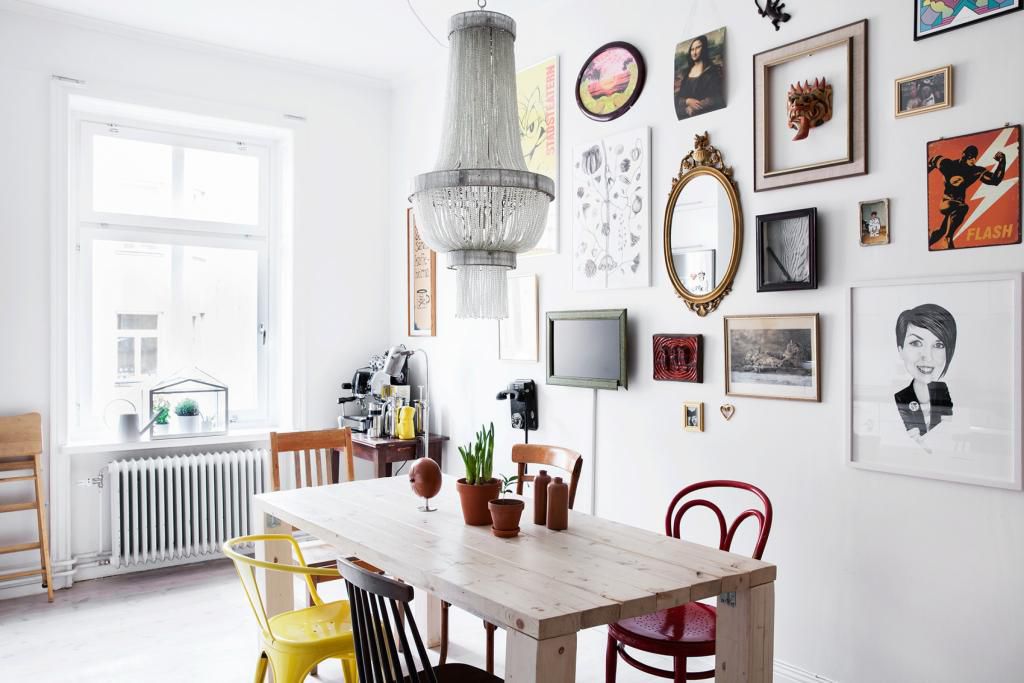 Scandi-Boho-Esszimmer