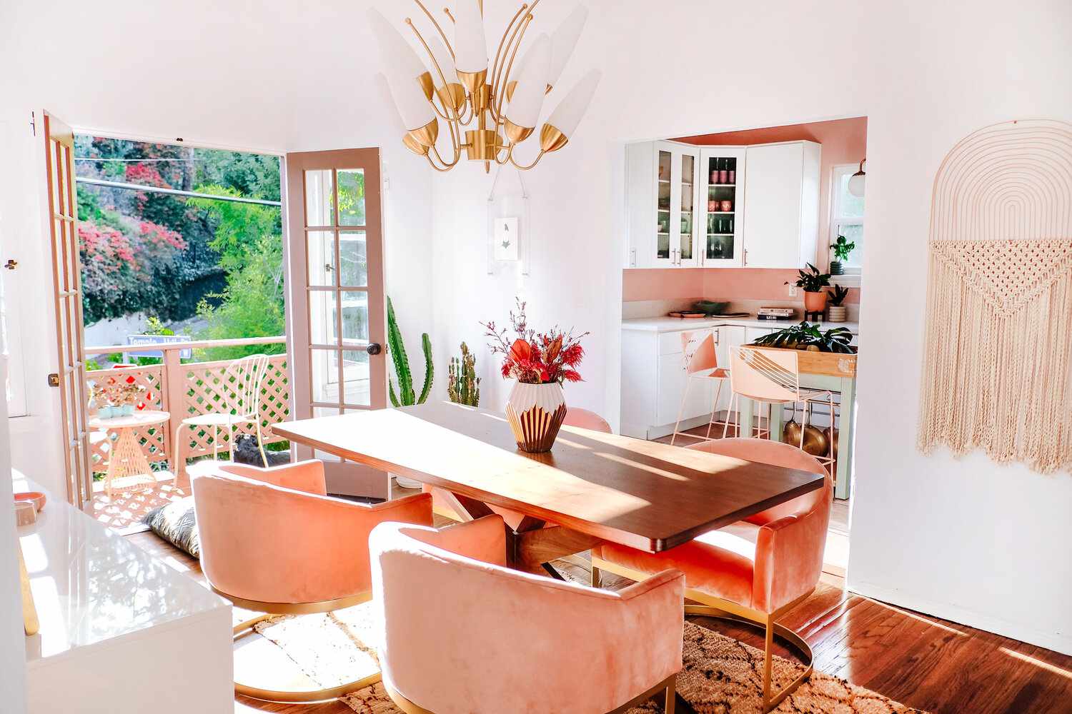 Boho-Wandakzente für das Esszimmer