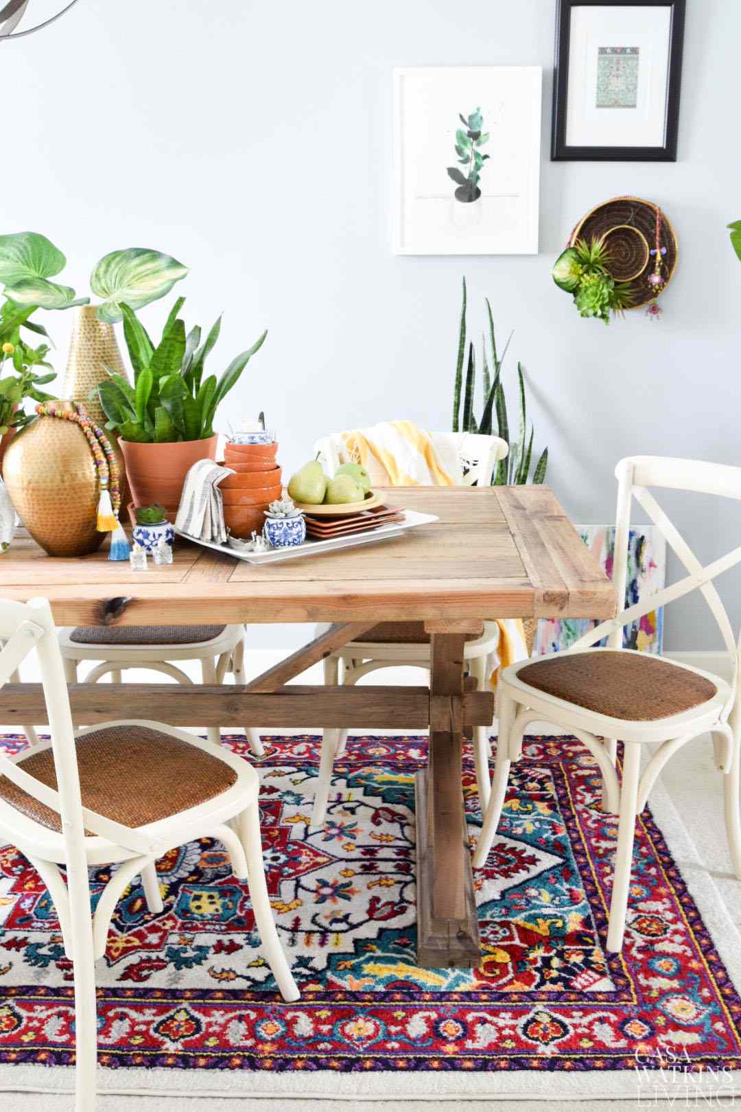 Boho-Esszimmerdekoration