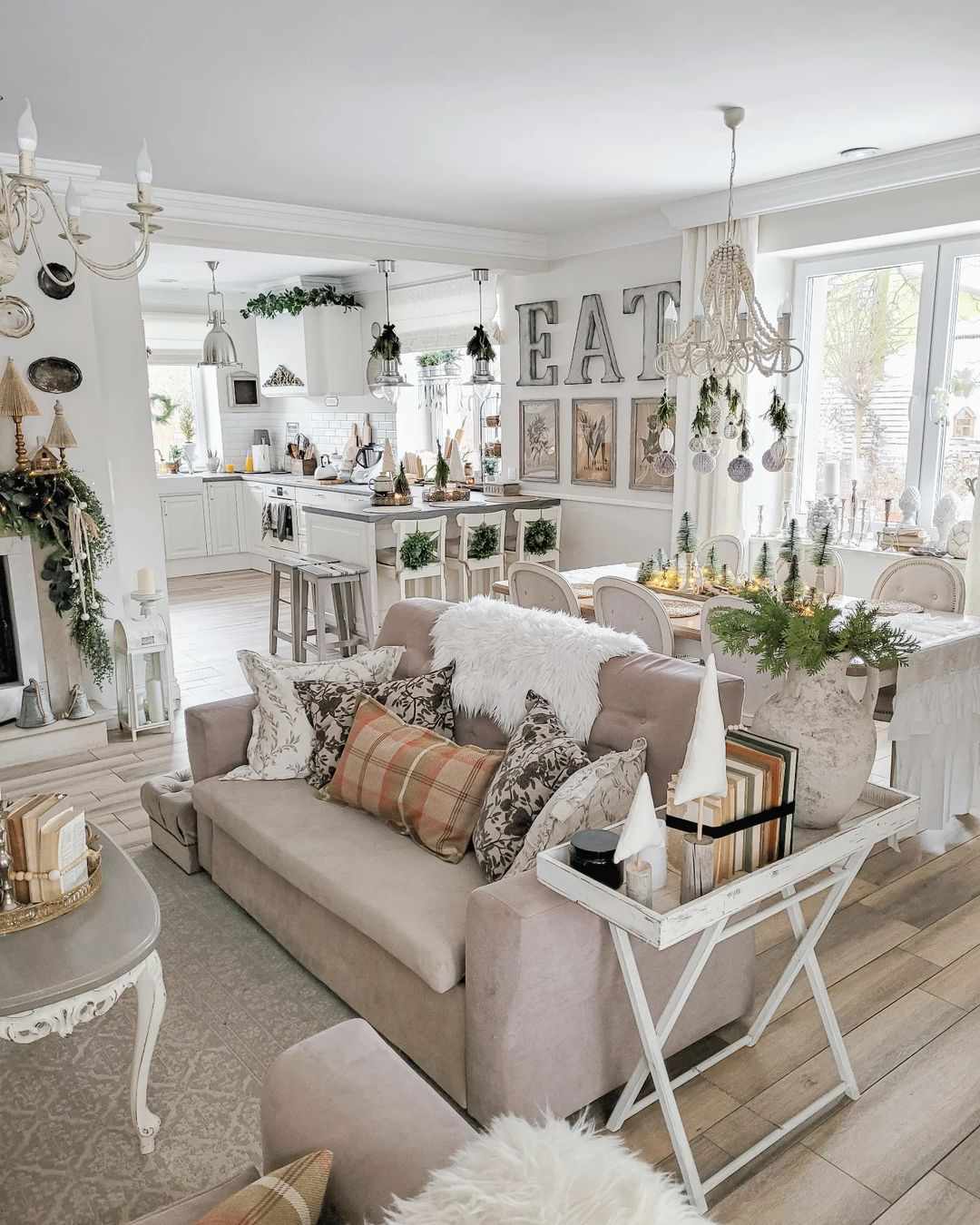 Perlenbeleuchtung im Boho-Stil