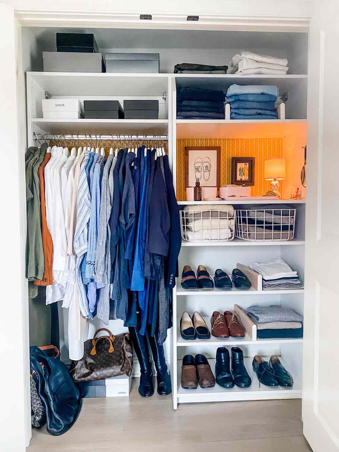 kleiner Stauraum im Schlafzimmer
