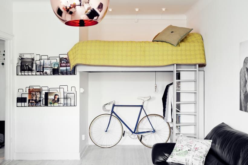 kleiner Stauraum im Schlafzimmer
