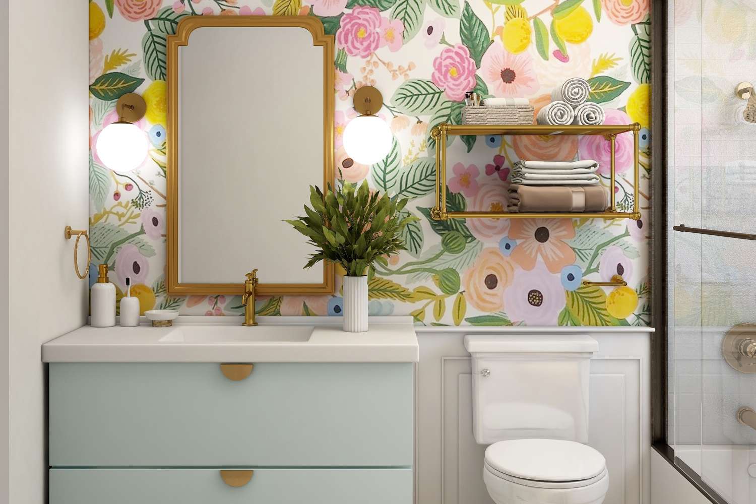 6 beliebte Designentscheidungen, die Designer niemals in ihre eigenen Häuser einbauen würden 6 Badezimmer mit Tapete