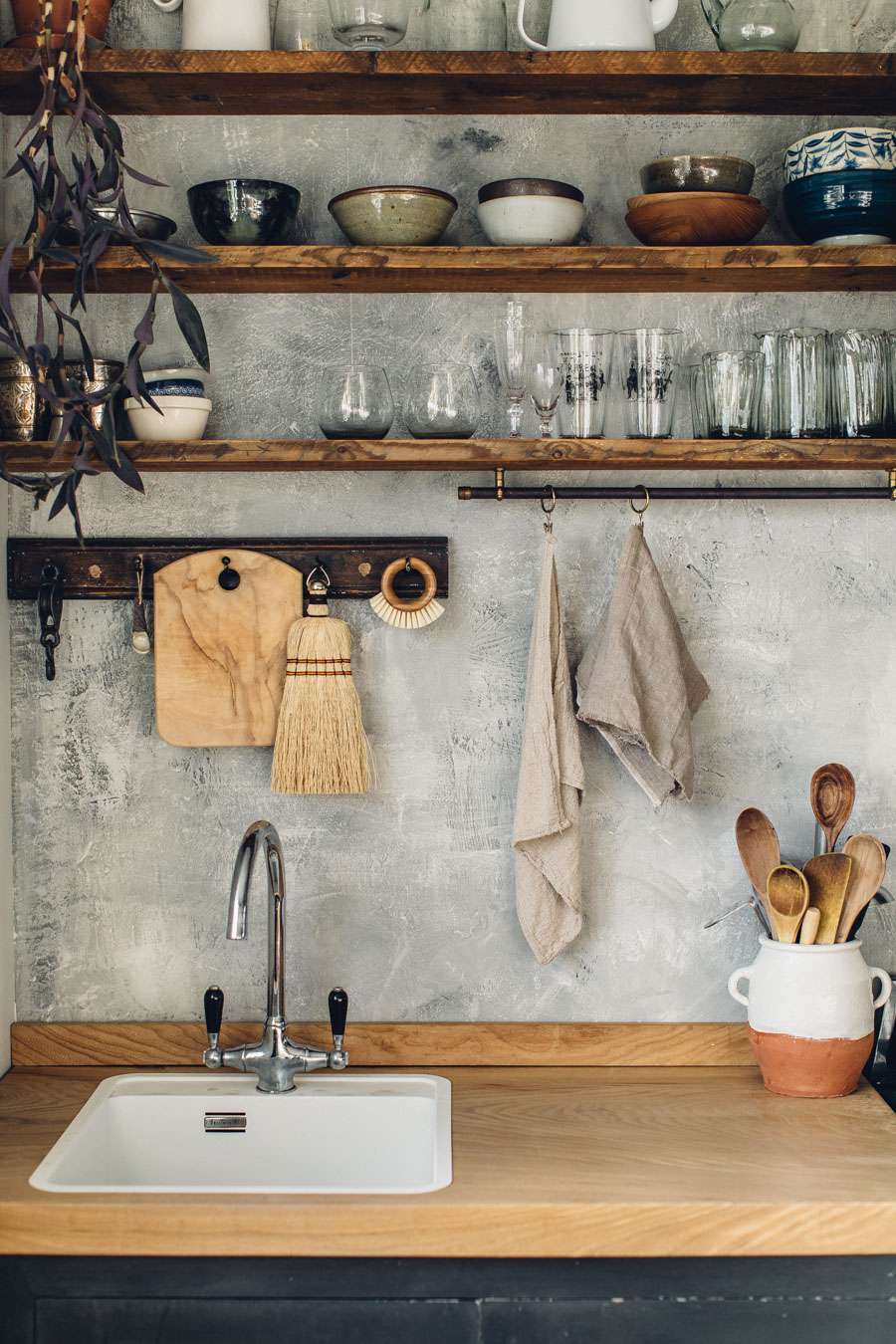 rustic wood kitchen countertop ideas