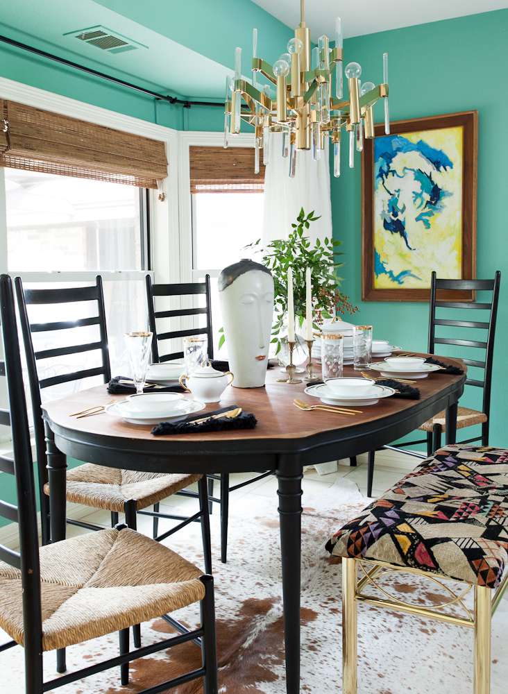 38 Midcentury Modern Dining Rooms That Transcend Time 48 midcentury modern brass pendant light
