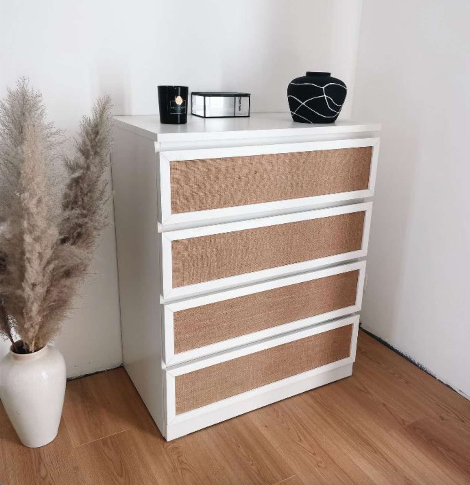 Ikea-Kommode mit Juteschubladen