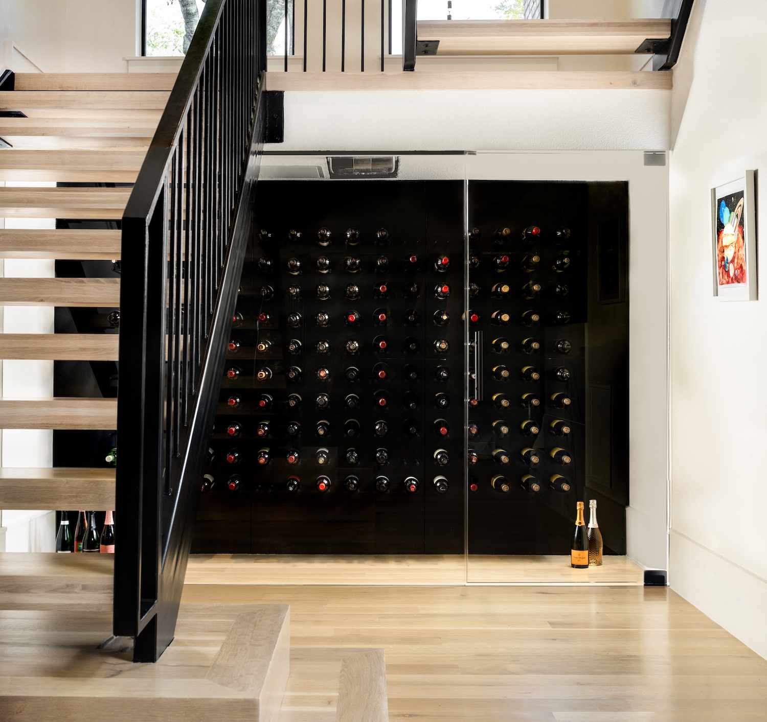 unter der Treppe Weinkeller