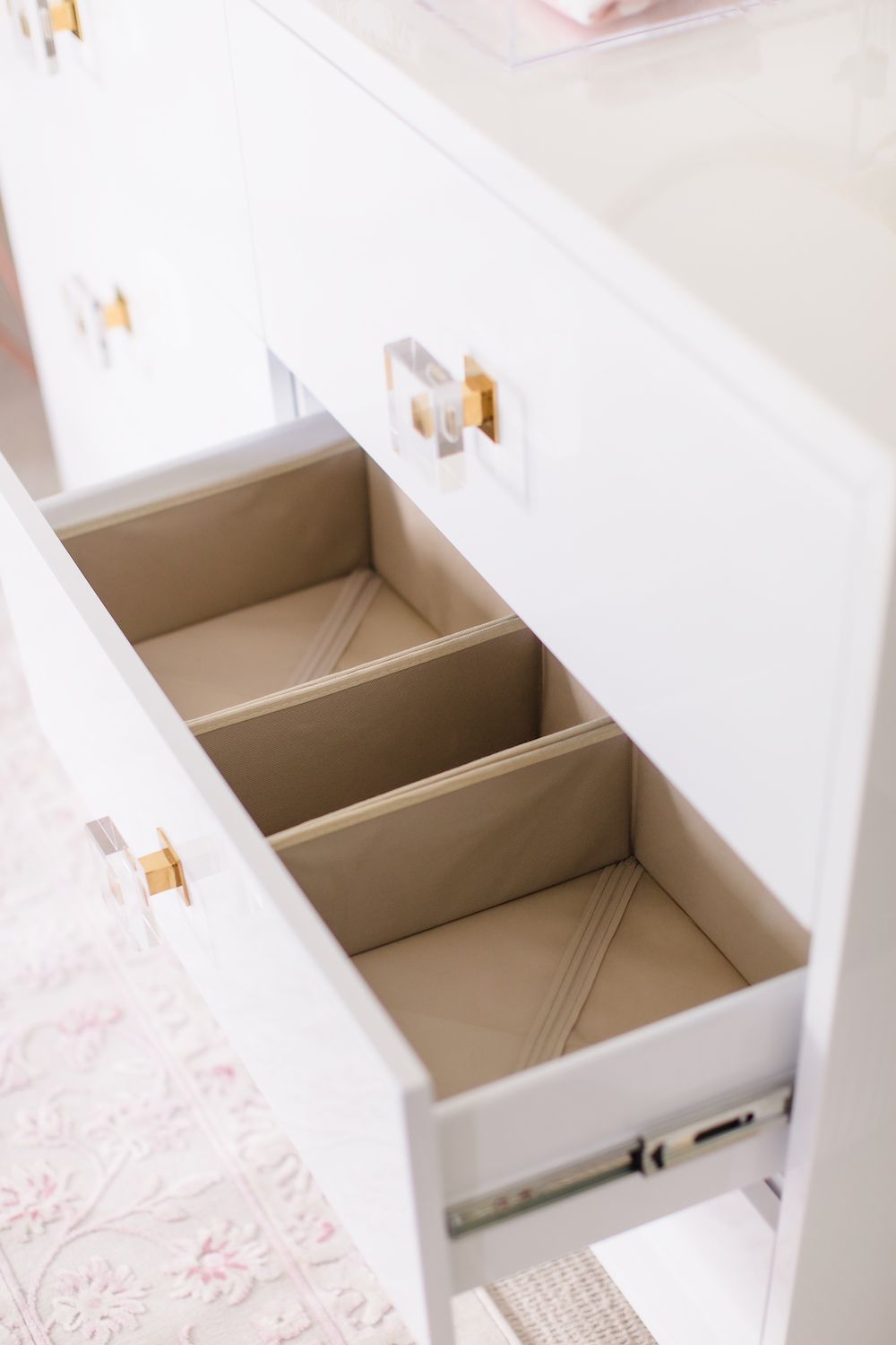 how to organize a nursery dresser