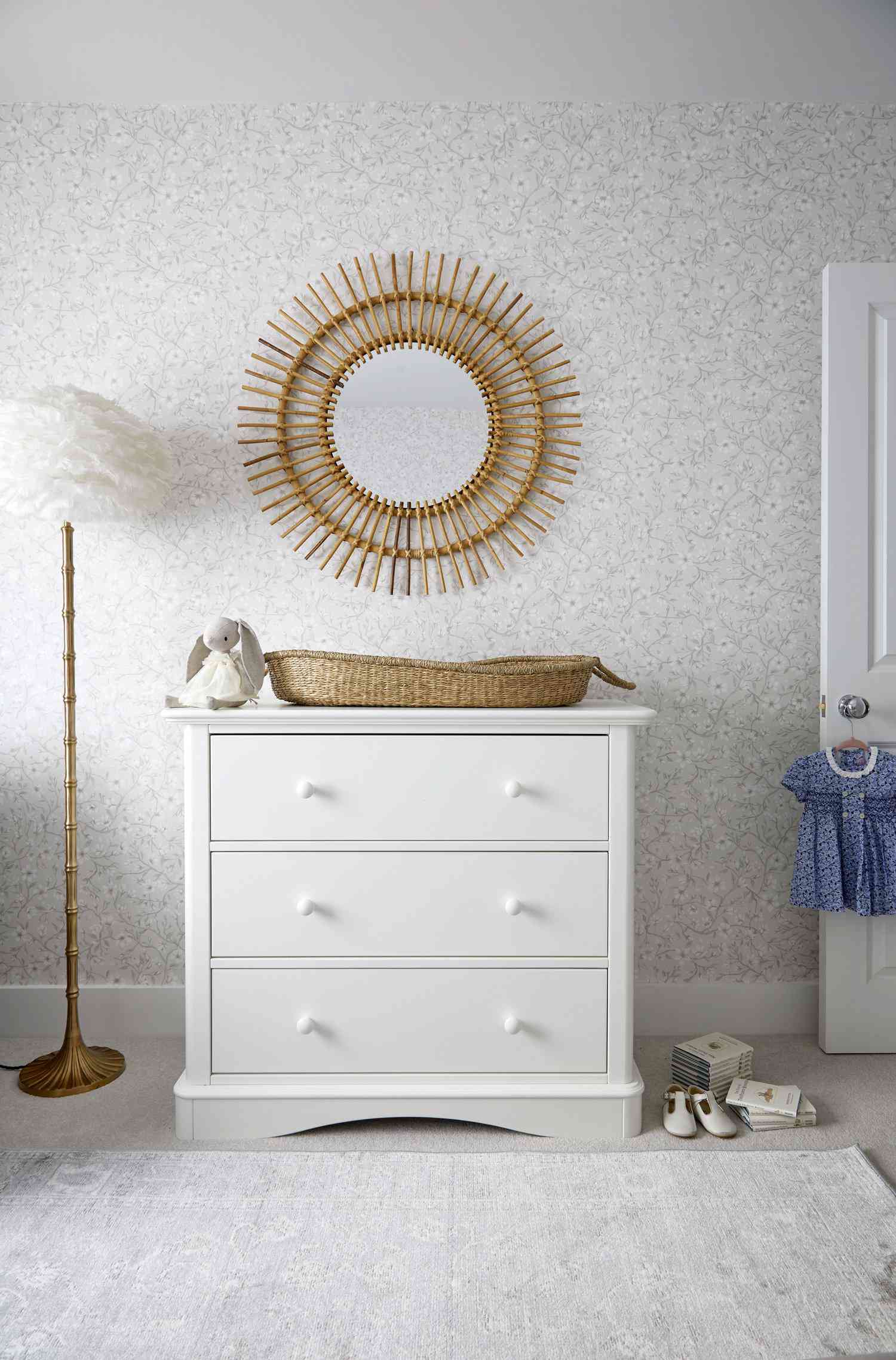 organize nursery dresser