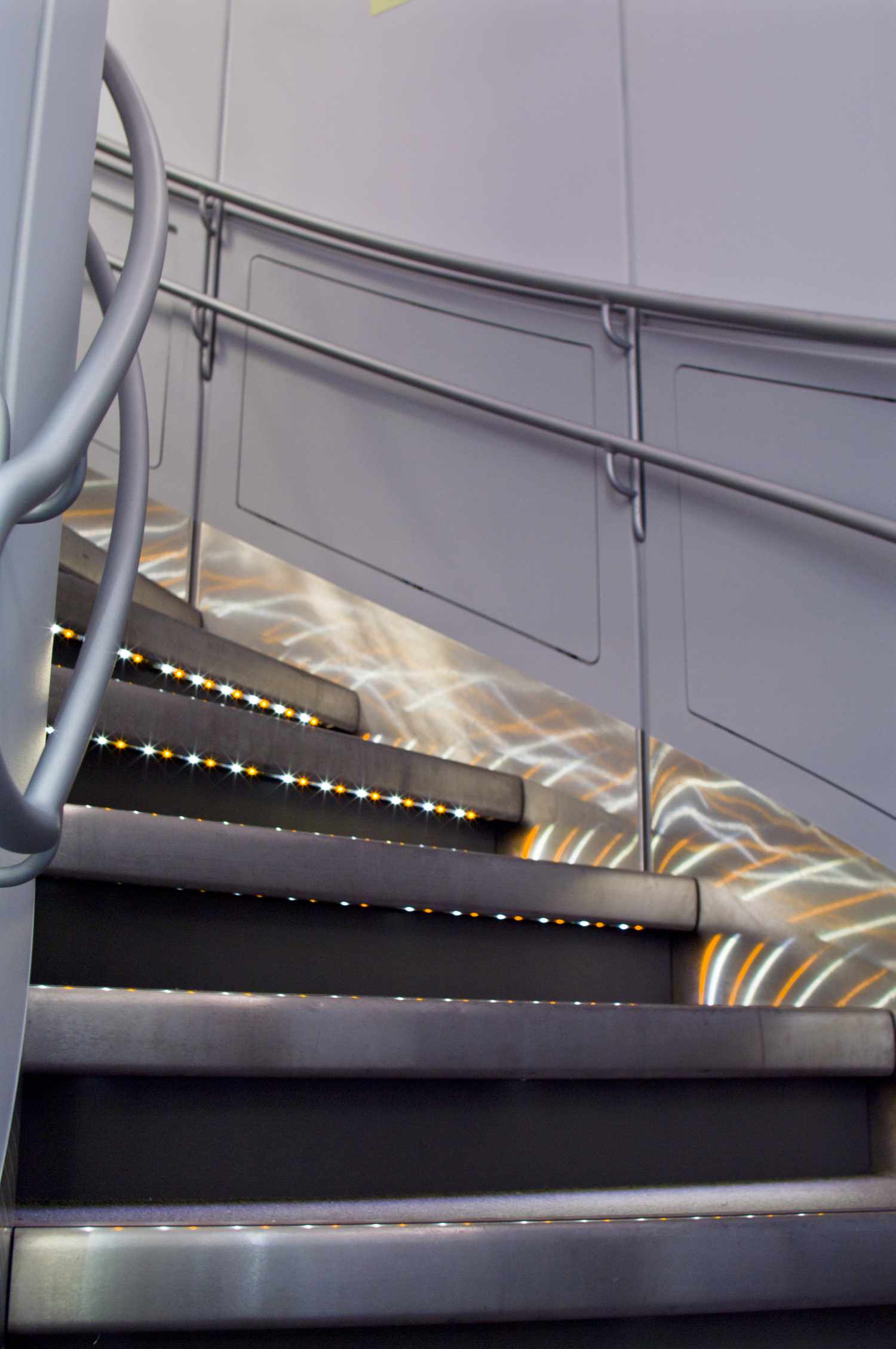 Treppe mit Lichtern