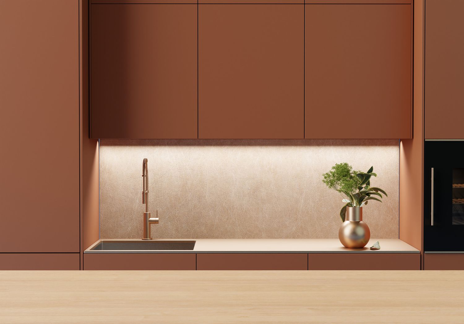 5 Unterschätzte Farben Farben Designer verwenden immer in Küchen (und Sie sollten auch) 10 Moderne Terrakotta -Küche